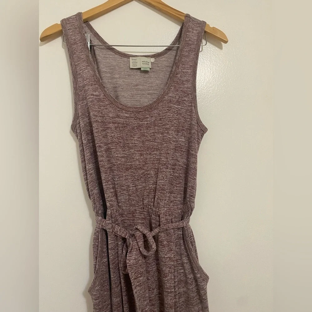 Anthropologie Saturday Sunday Saunter Wide Leg Jumpsuit in Maroon Red